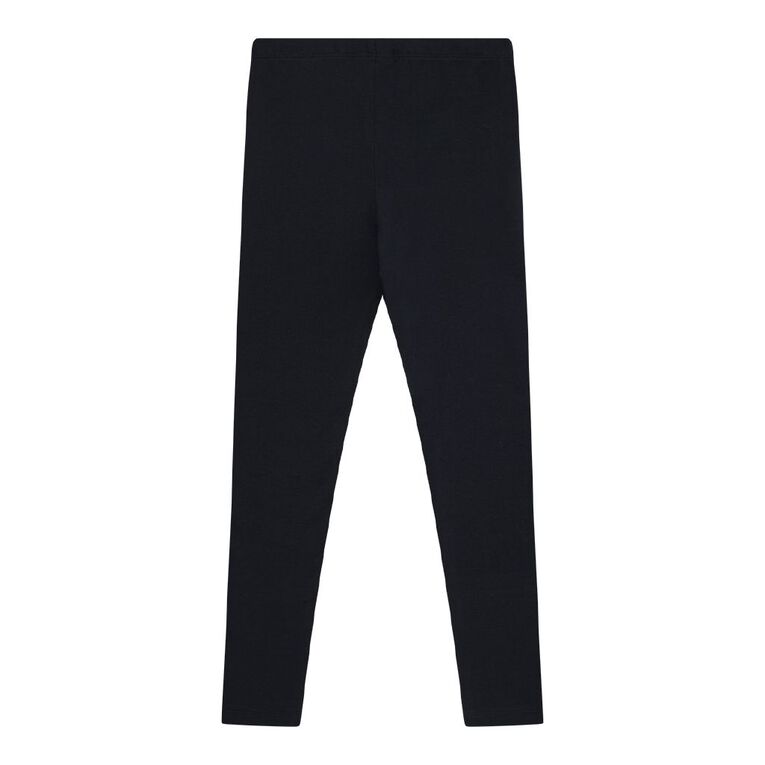 Young Original Plain Leggings, Black, hi-res