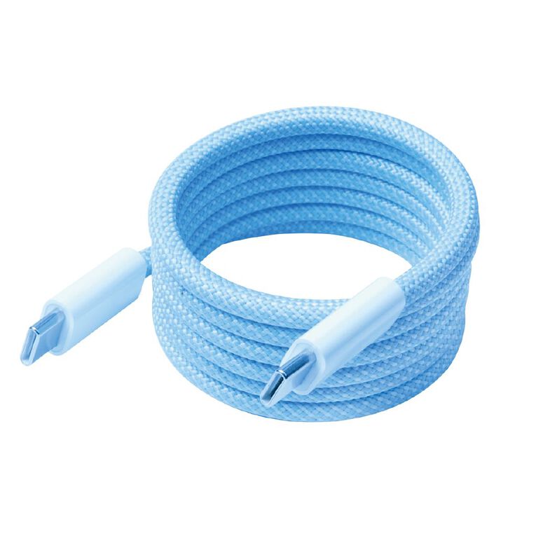 Tech.Inc USB C To C 1m Magnetic Cable TICCMABL Blue, , hi-res