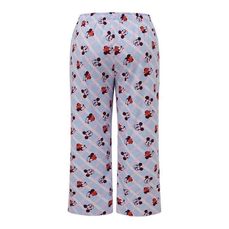 Minnie Mouse Women's Plus Size Flannel Pants, Blue Light, hi-res