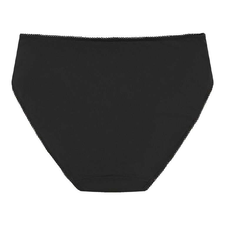 H&H Women's Florence Bikini Briefs, Black, hi-res
