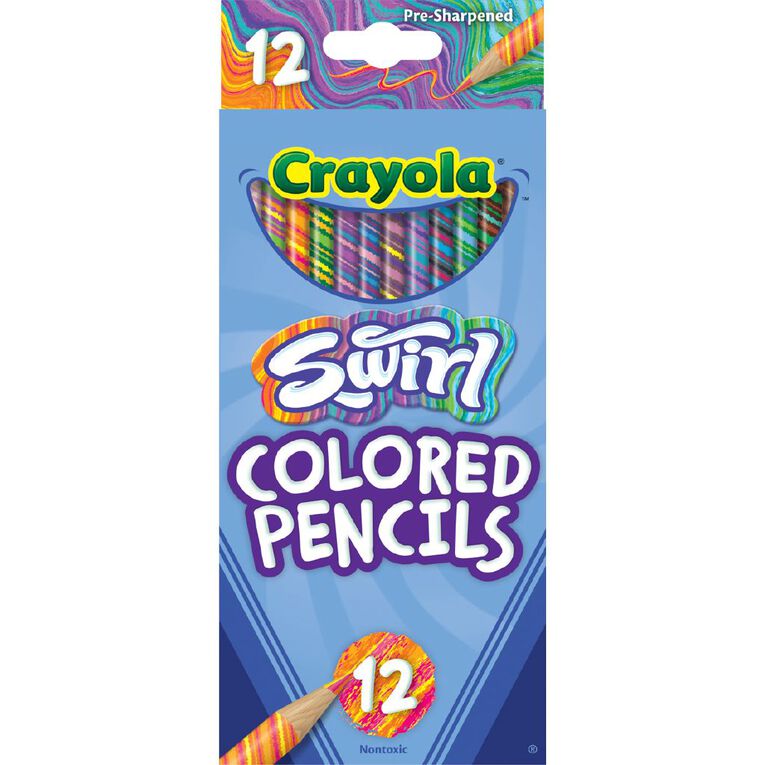Crayola Swirls Colored Pencils 12 Pack, , hi-res