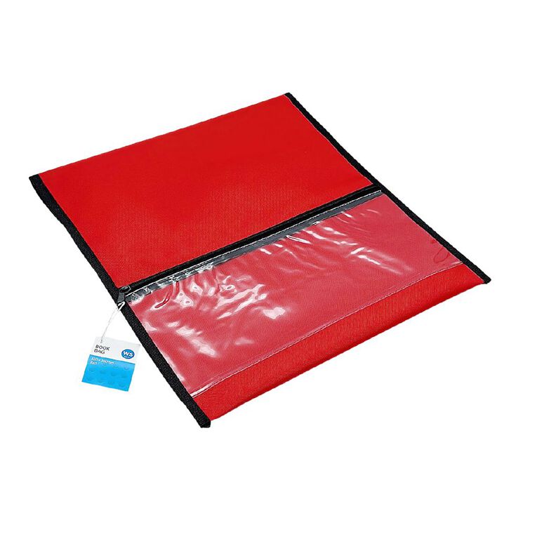 WS Book Bag 330mm x 360mm Red, , hi-res