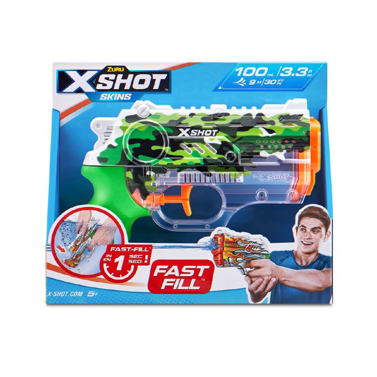 Zuru X-SHOT Water Fast Fill Skins Nano Water Blaster Assorted, , hi-res