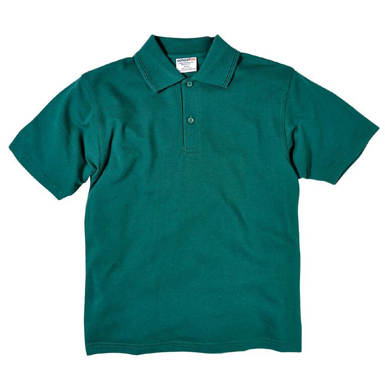 Schooltex Kids' Pique Polo, Bottle Green, hi-res