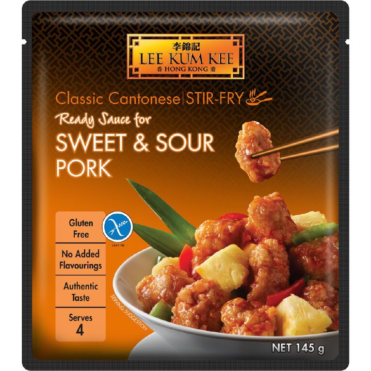 Lee Kum Kee Ready Sauce Gluten Free Sweet & Sour Pork 145g