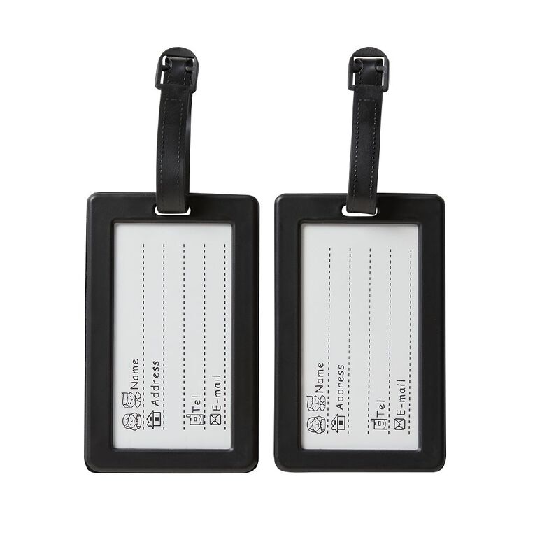 Living & Co Luggage Tags Assorted 2 Pack, , hi-res