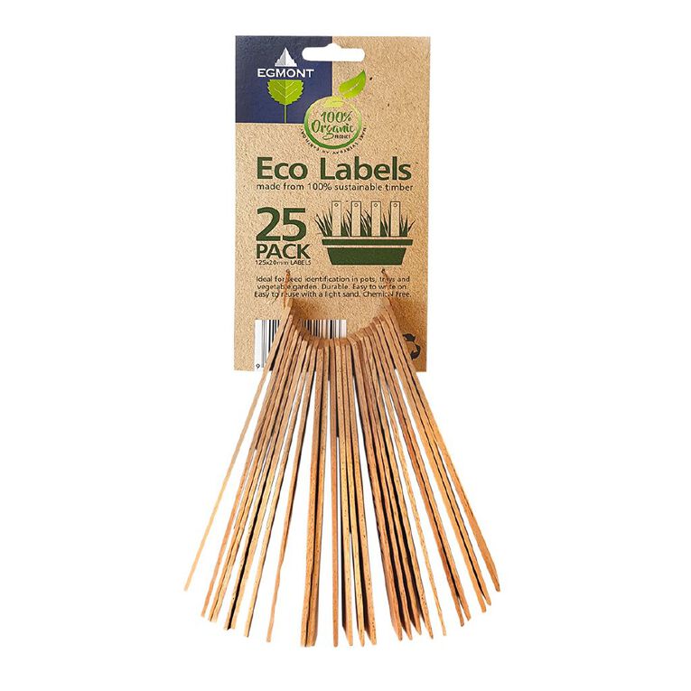 Kiwi Garden Egmont Eco Labels 125mm 25 Pack, , hi-res