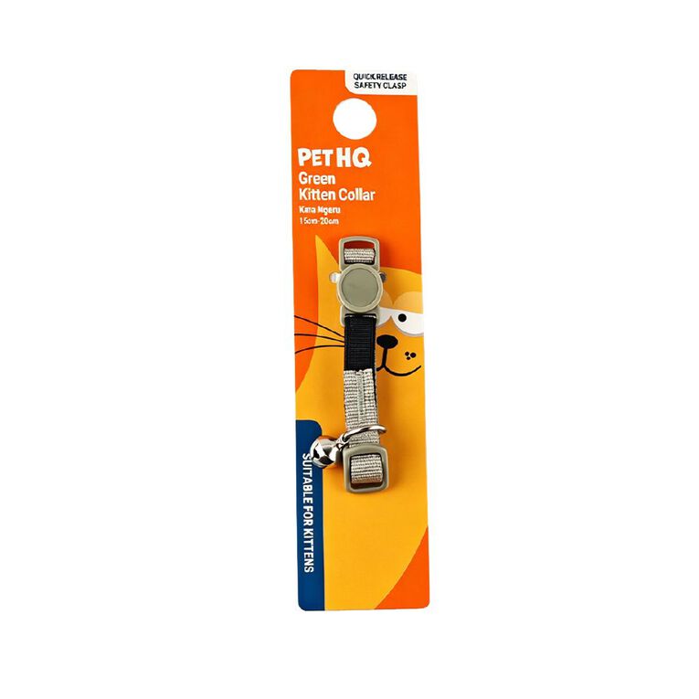 Pet HQ Kitten Collar Green, , hi-res