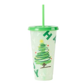 Wonderland Colour Changing Tumbler Christmas Tree Green/White