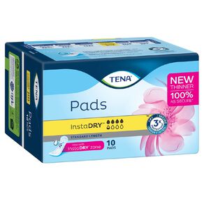 tena extra long length pads
