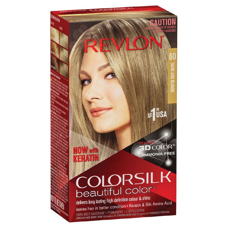Revlon Colorsilk Hair Colour Dark Ash Blonde 60, , hi-res