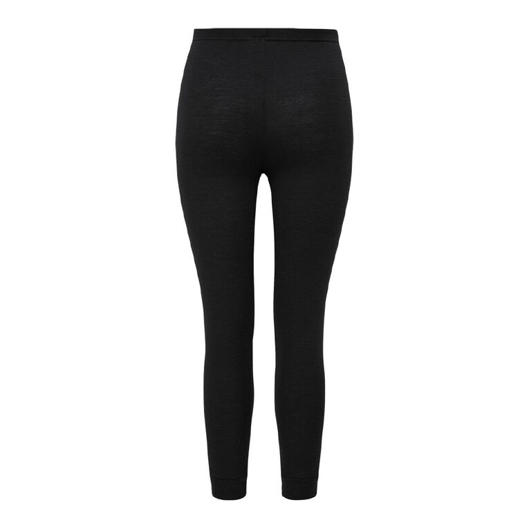 H&H Women's Merino Thermal Long Johns, Black, hi-res