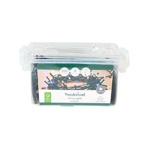 Wonderland Plug-in Christmas String Lights Multi-Coloured 19.5m