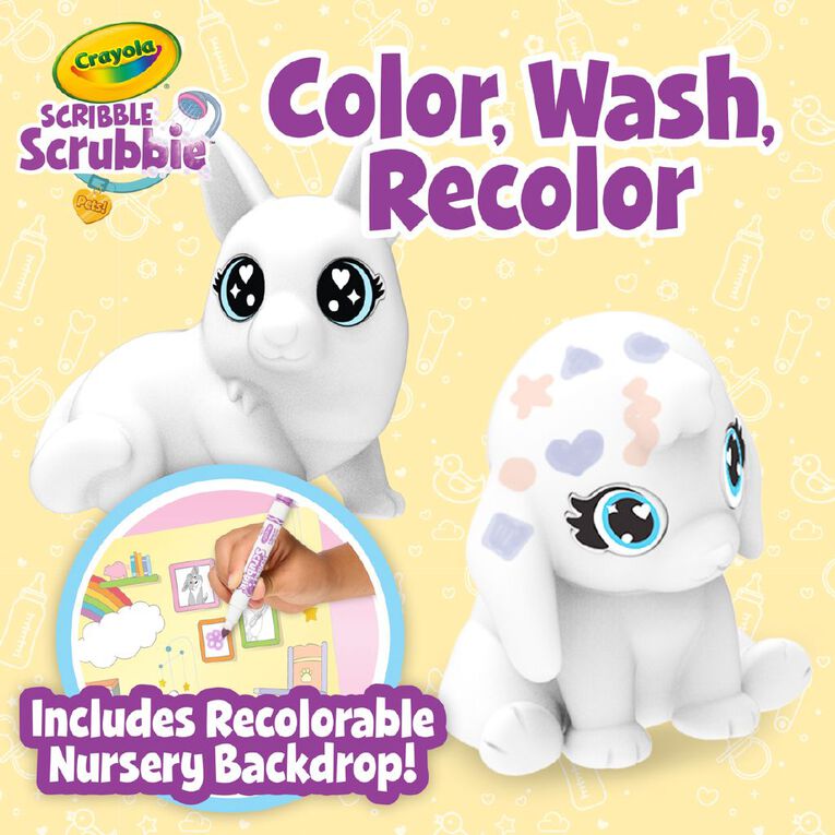 Crayola Scribble Scrubbie Baby Pets Nursery, , hi-res