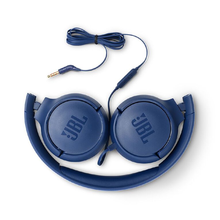 JBL Tune 500 Wired On-ear Headphones Blue Blue Mid, , hi-res