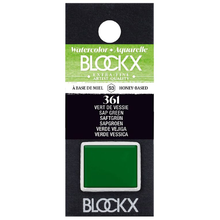 BLOCKX Watercolour Half Pan S3 361 Sap Green, , hi-res