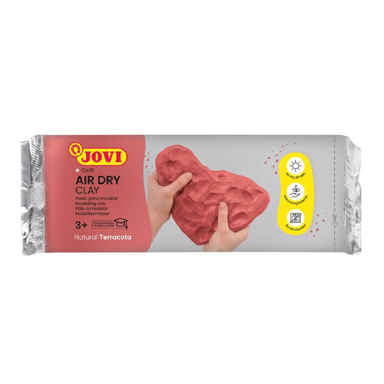 Jovi Air Hardening Clay Terracotta Brown Mid 1kg, , hi-res