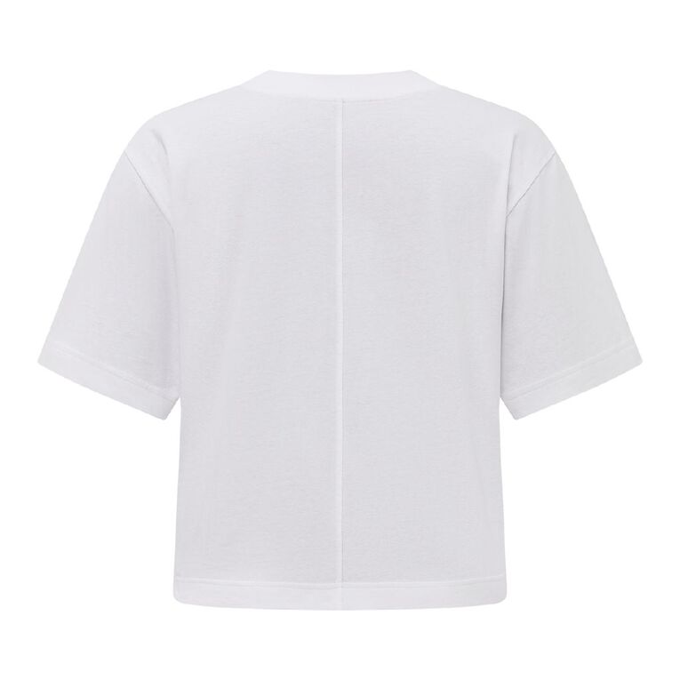 H&H Women's Short Sleeve Smart Tee, White, hi-res