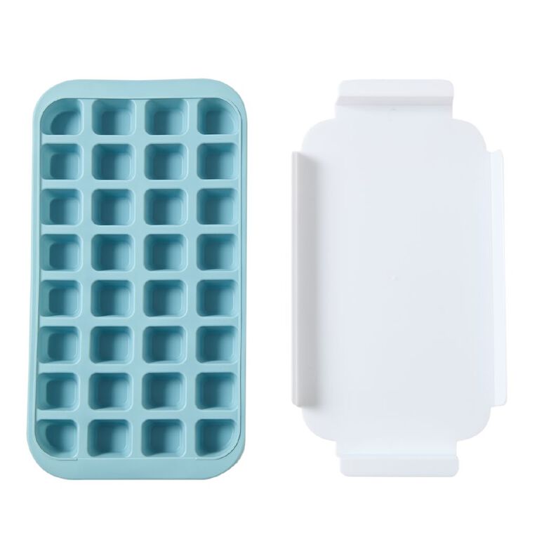 Living & Co Silicone Ice Cube with Tray Blue, , hi-res