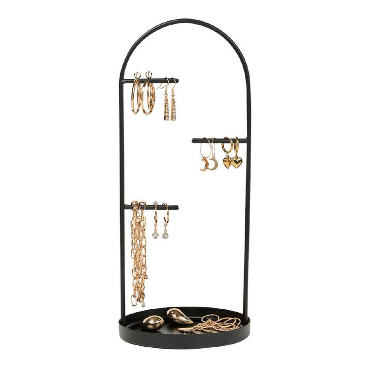 Living & Co Jewellery Stand Black, , hi-res