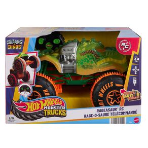 Hot Wheels Monster Trucks 1:15 Scale Sharks vs Dinos Ragesaur