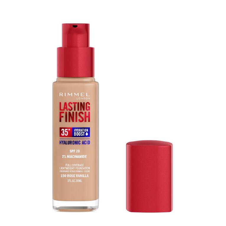 Rimmel Lasting Finish 35Hr Foundation 150 Rose Vanilla, , hi-res