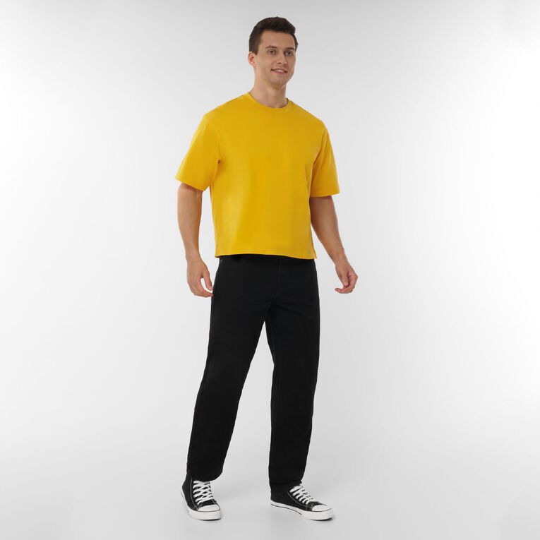 Garage Men's Heavyweight Boxy Crop Tee, Yellow Mid, hi-res