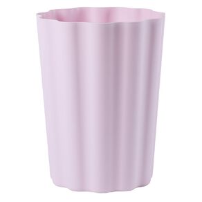 Living & Co Waste Paper Bin Scalloped Pink