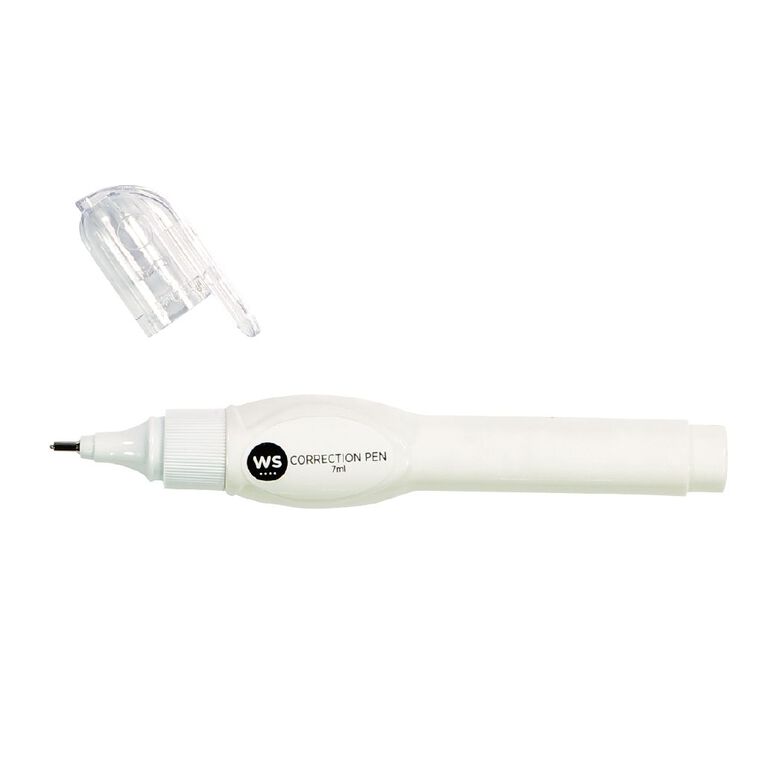 WS Correction Pen 7ml White, , hi-res