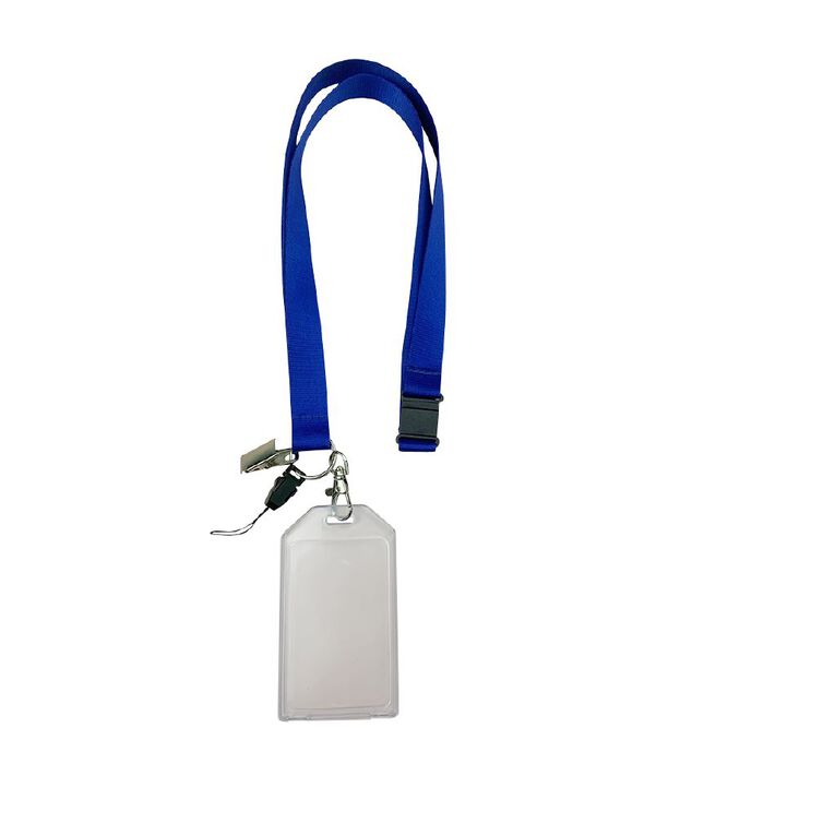 WS Lanyard with Pouch Single Blue Mid, , hi-res