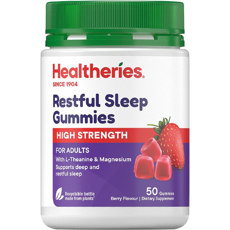 Healtheries High Strength Restful Sleep Gummies 50s, , hi-res