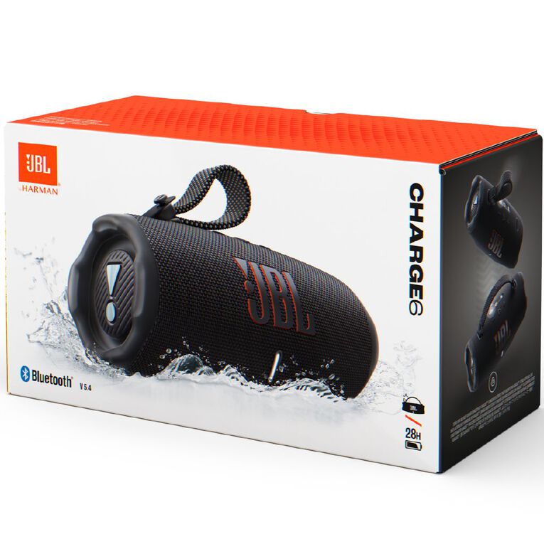 JBL Charge 6 Portable Bluetooth Speaker Black, , hi-res