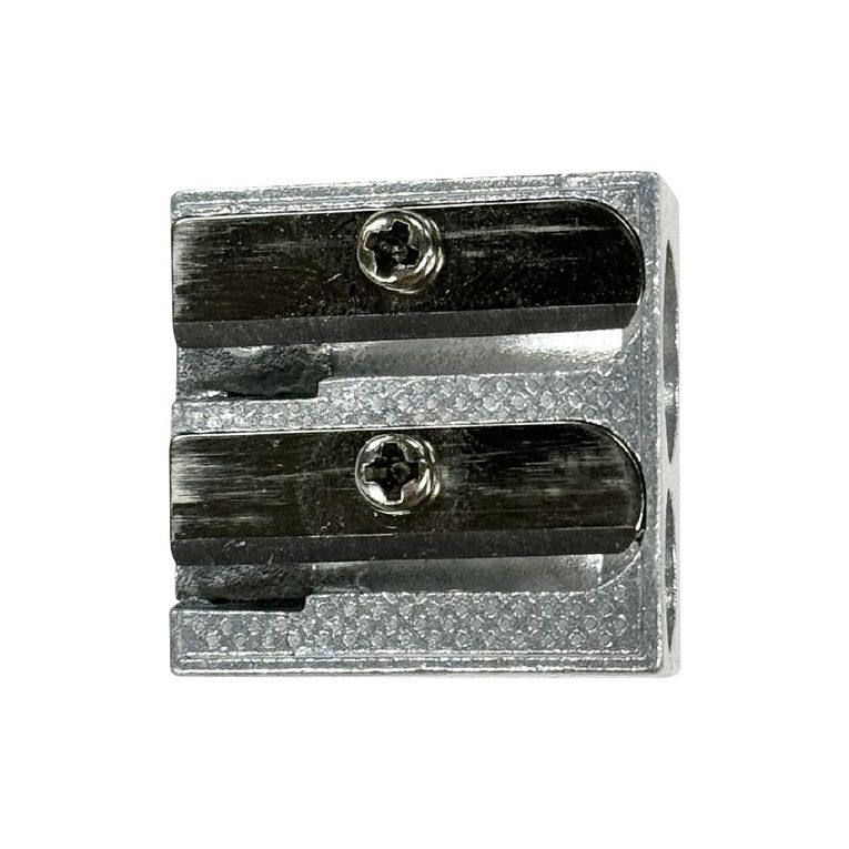 WS Pencil Sharpener 2 Hole Metal Black, , hi-res