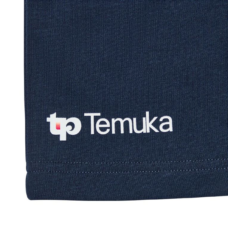 Schooltex Temuka Primary Knit Shorts with Screenprint, Navy, hi-res
