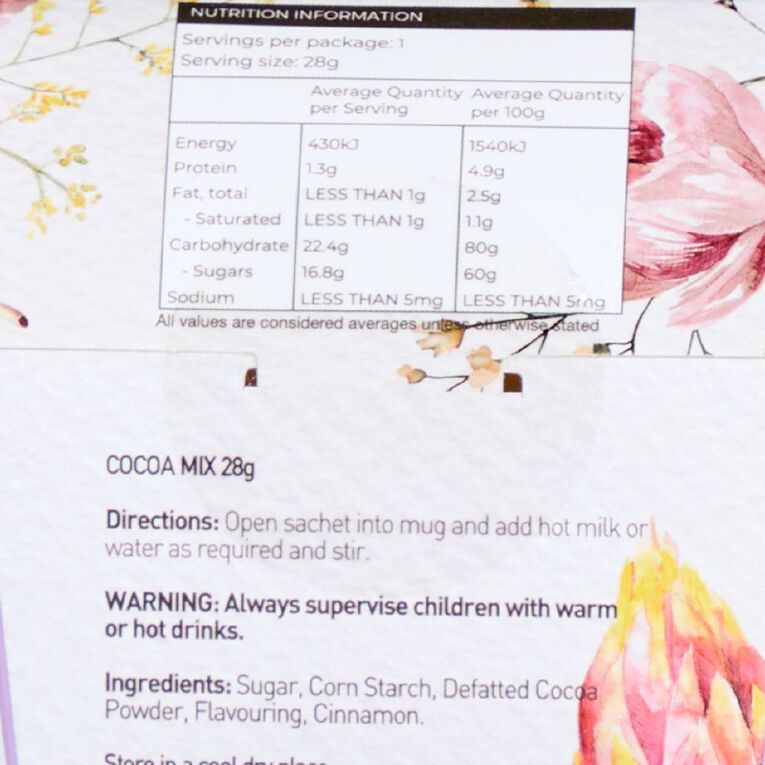 Hot Chocolate Mug and Cocoa Mix Lilac 28g Set, , hi-res