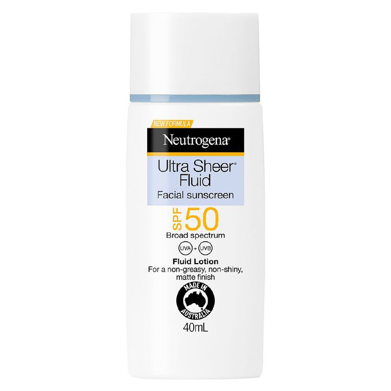 Neutrogena Ultra Sheer Face Fluid SPF50 40ml 40ml, , hi-res