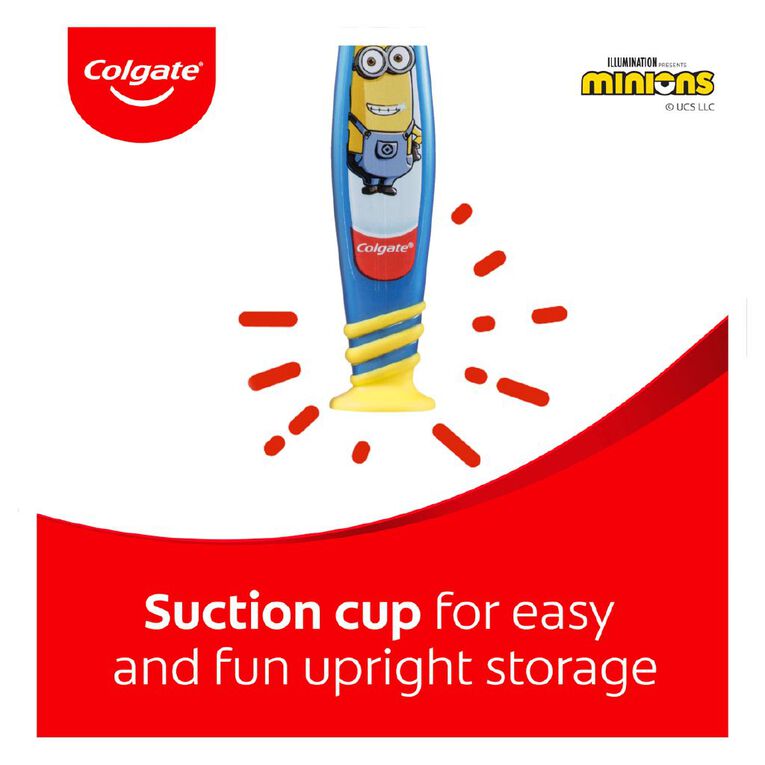 Colgate Minions Smiles Youth Toothbrush 2 Pack, , hi-res