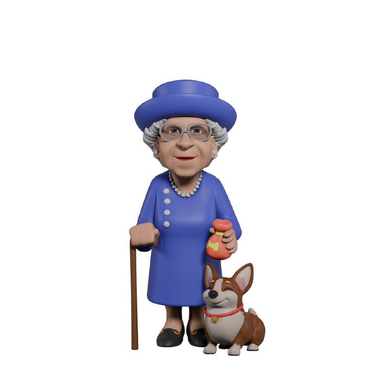 Minix Queen Elizabeth II With Corgi, , hi-res