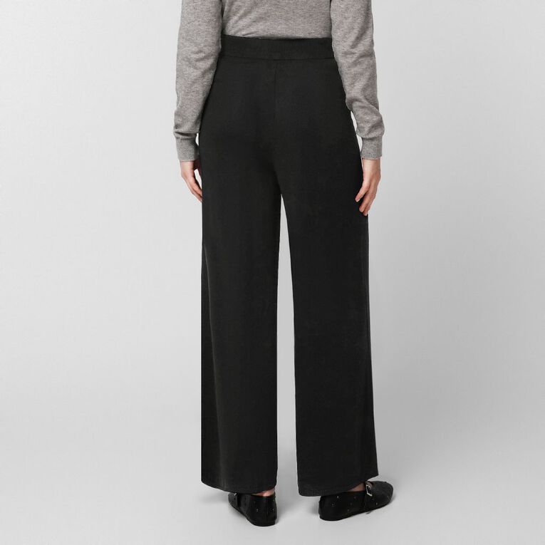H&H Women's Merino Knit Pants, Black, hi-res