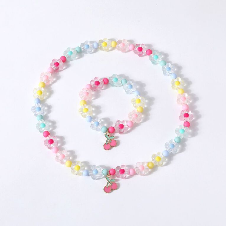 Young Original Kids' Bracelet & Necklace Set Flower, , hi-res