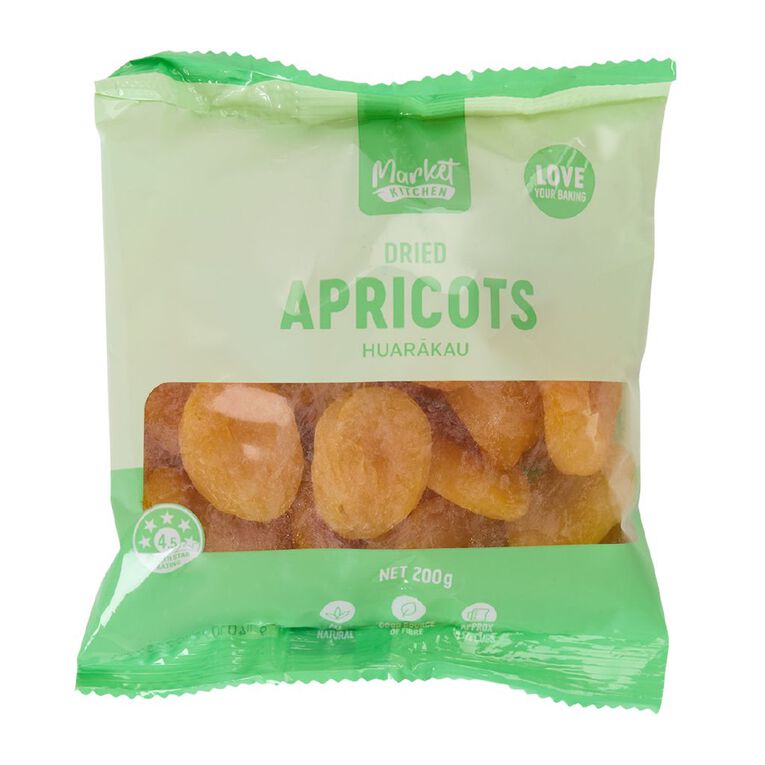 Market Kitchen Dried Apricots 200g, , hi-res