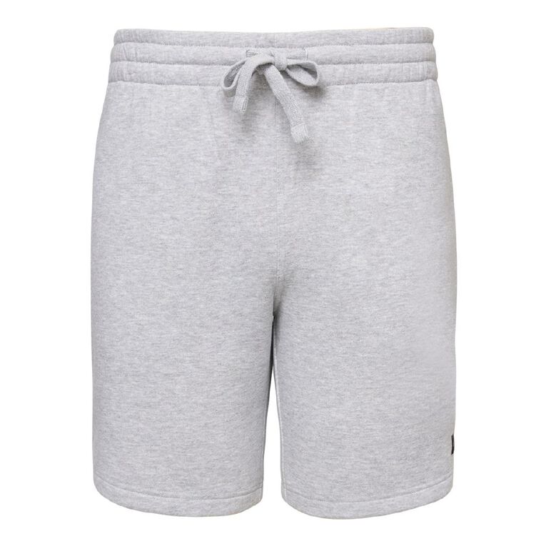 H&H Men's Plain Knit Shorts, Grey Marle, hi-res