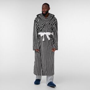 All Blacks Men's Coral Fleece Robe