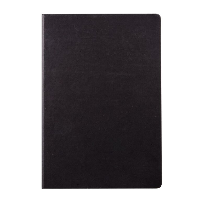 WS Hardcover PU Notebook Black A4, , hi-res