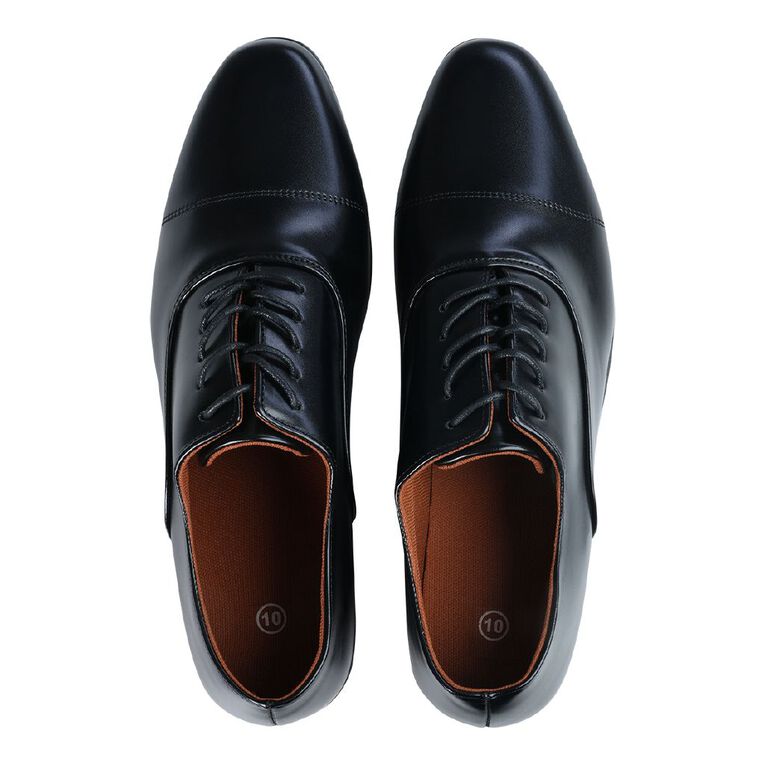 H&H Men's Oxford Lace-up Dress Shoes, Black, hi-res