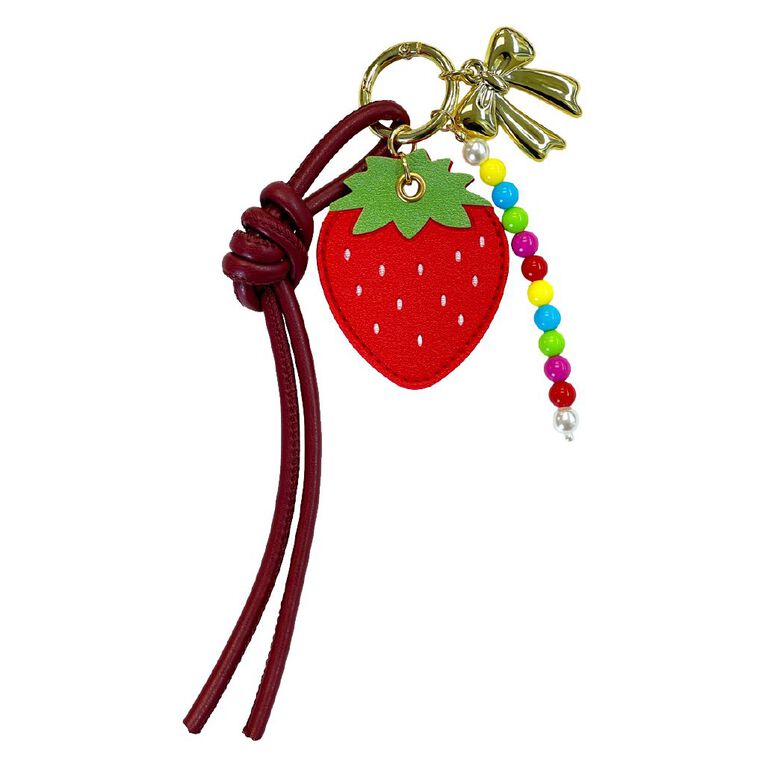 Strawberry Bag Charm, , hi-res