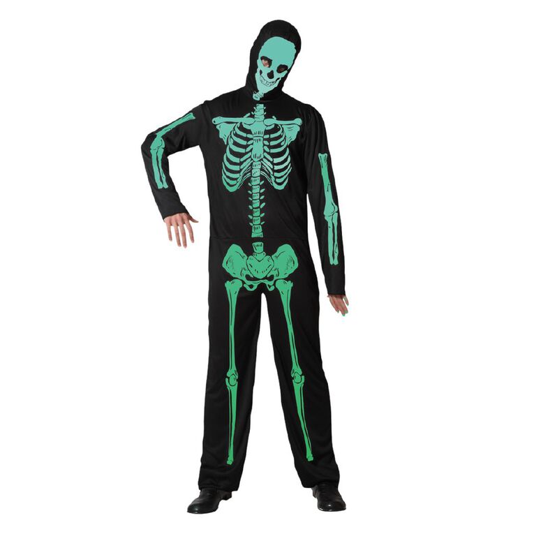 Scarehouse Glow-In-The-Dark Skeleton Costume Mens L-XL, , hi-res