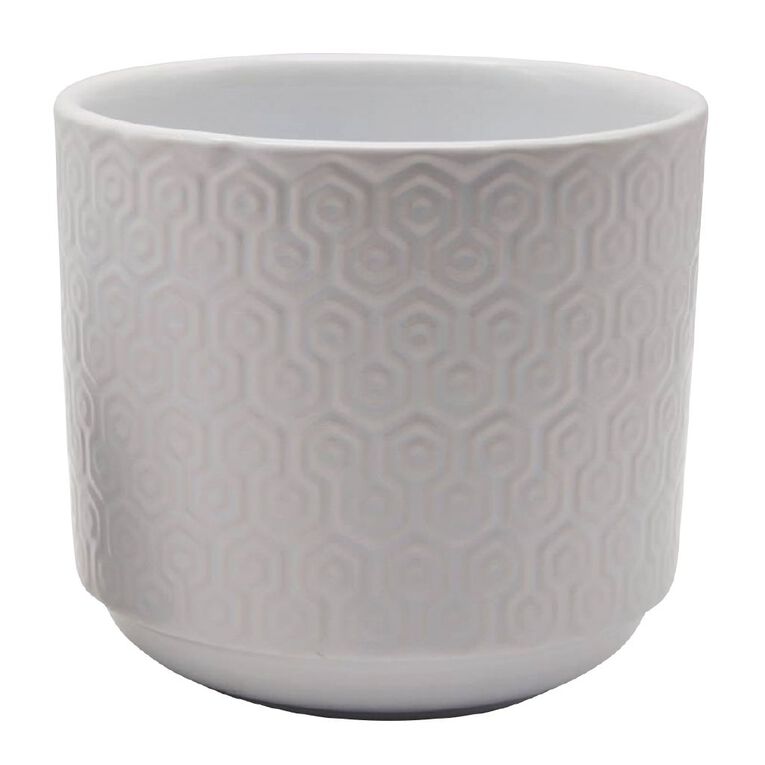 Kiwi Garden Hex Textured Pot 21cm, , hi-res