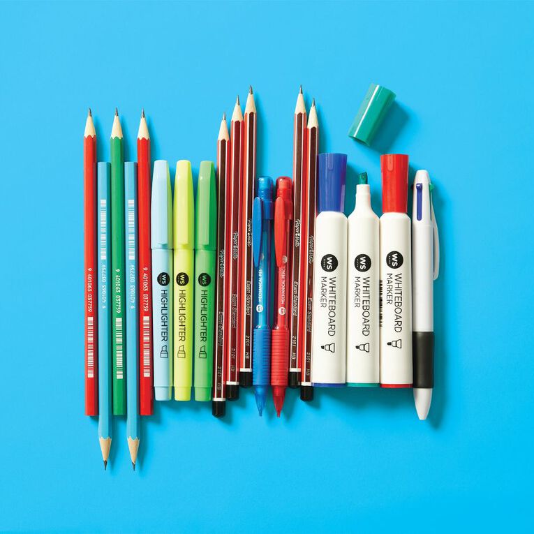 WS Name Plate HB Pencil Assorted Assorted 10 Pack, , hi-res