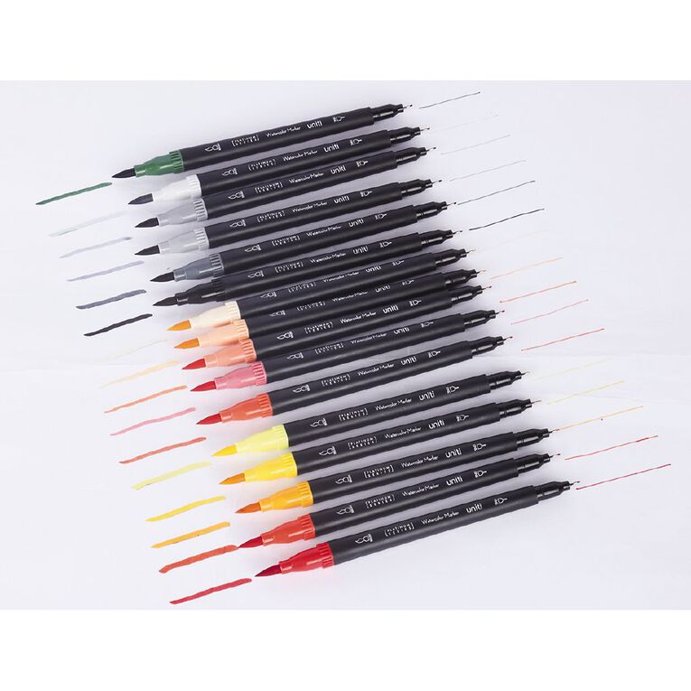 Uniti Dual Ended Watercolour Markers 48 Pack, , hi-res